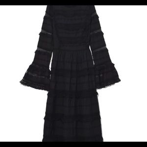 NWT Ulla Johnson Black Maxi Dress, Size 2